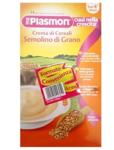 Plasmon cereali semolino di grano 2 x 230 g Plasmon cereali semolino di grano 2 x 230 g