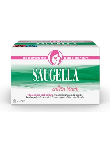 Saugella assorbenti post-parto cotton touch 10 pezzi Saugella assorbenti post-parto cotton touch 10 pezzi