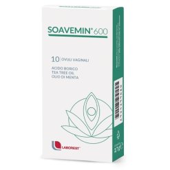 Soavemin 600 - Integratore per l'Equilibrio della Flora Batterica Vaginale - 10 Ovuli
