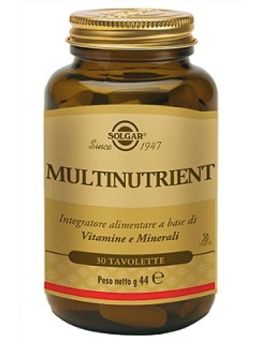 Solgar multinutrient - integratore multivitaminico - 30 tavolette