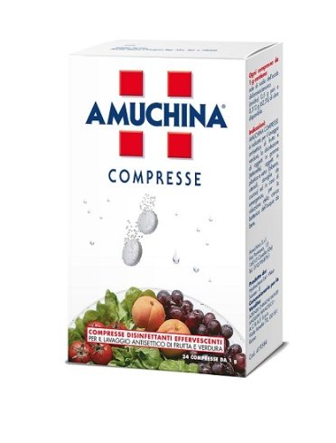 Amuchina - compresse disinfettanti per il lavaggio di frutta e verdura - 24 compresse