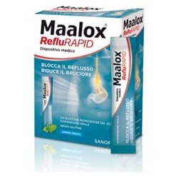 Maalox RefluRAPID - Trattamento di Acidità e Reflusso - 20 Bustine Monodose