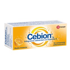 Cebion - Integratore di Vitamina C Gusto Arancia - 10 Compresse Effervescenti