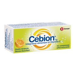 Cebion - Integratore di Vitamina C Senza Zucchero - 10 Compresse Effervescenti