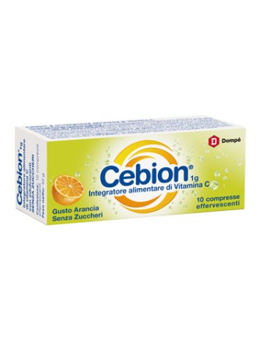 Cebion - integratore di vitamina c senza zucchero - 10 compresse effervescenti