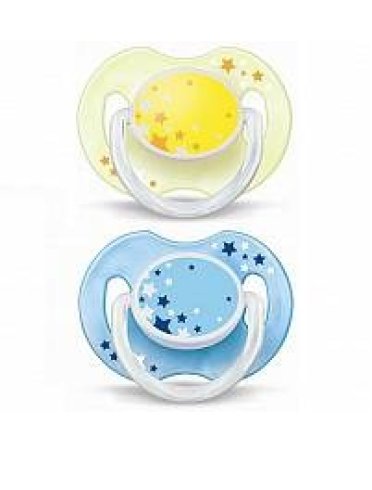 Avent succhietto notturno in silicone 0/6 mesi maschio