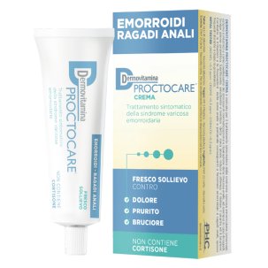 Dermovitamina Proctocare - Crema per Trattamento Ragadi e Emorroidi - 30 ml + 1 Cannula