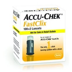 Accu-Check Fast Click Strisce Reattive 100+2 Lancette