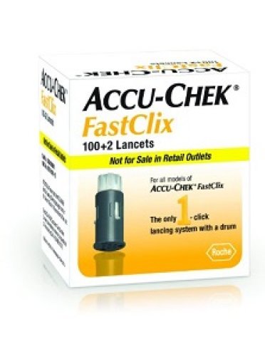 Accu-check fast click strisce reattive 100+2 lancette