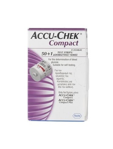 Strisce misurazione glicemia accu-chek compact plasma 50+1 pezzi