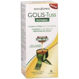 Body Spring Golis Tuss - Sciroppo per il Trattamento della Tosse Secca e Grassa - 170 ml