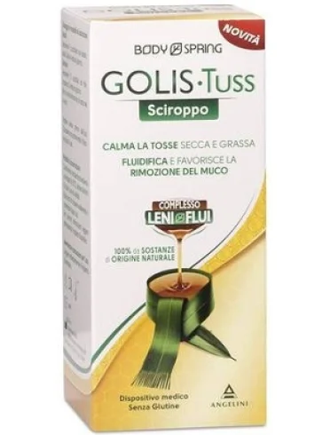 Body spring golis tuss - sciroppo per il trattamento della tosse secca e grassa - 170 ml Body spring golis tuss - sciroppo per il trattamento della tosse secca e grassa - 170 ml