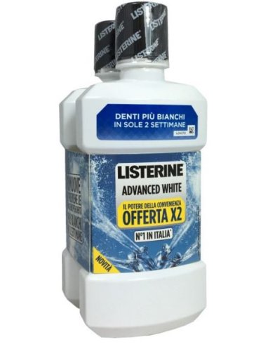 Listerine advance white 500 ml x 2 pezzi