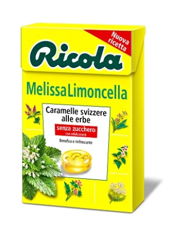 Ricola melissa limoncella senza zucchero 50 g Ricola melissa limoncella senza zucchero 50 g