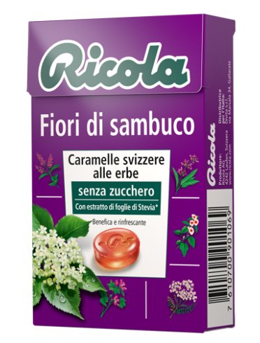 Ricola fiori di sambuco senza zucchero 50 g