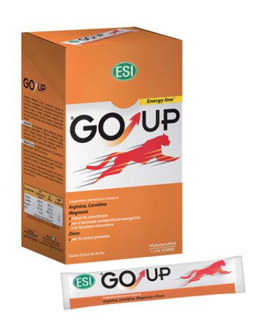 Esi go up - integratore energizzante per stanchezza fisica e mentale - 16 bustine