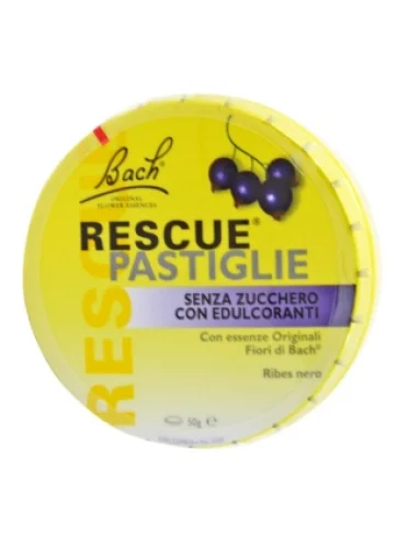 Rescue pastiglia - caramelle gusto ribes nero senza zucchero - 50 g Rescue pastiglia - caramelle gusto ribes nero senza zucchero - 50 g