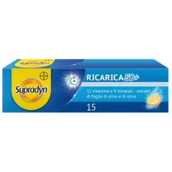 Supradyn Ricarica 50+ - Integratore per Adulti Over 50 - 15 Compresse Effervescenti