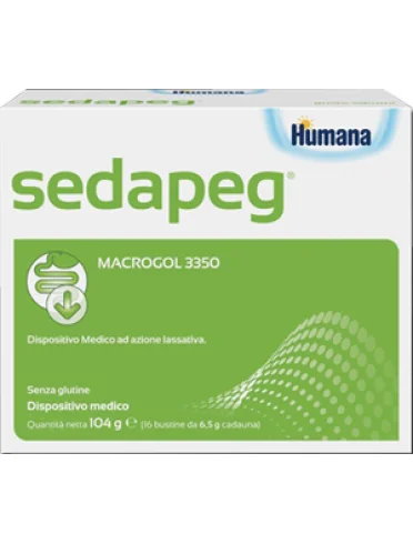 Humana sedapeg - trattamento di stipsi e intestino irregolare - 16 bustine Humana sedapeg - trattamento di stipsi e intestino irregolare - 16 bustine