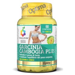 Colours Of Life Garcinia Cambogia Plus - Integratore per il Metabolismo dei Carboidrati - 60 Compresse