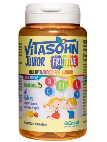 Vitasohn junior fruttine integratore multivitaminico 60 caramelle Vitasohn junior fruttine integratore multivitaminico 60 caramelle