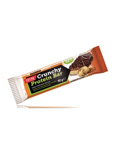 Named sport crunchy proteinbar - barretta proteica - gusto cookies & cream