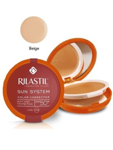 Rilastil sun system photo protection therapy spf50+ compattobeige 10 ml