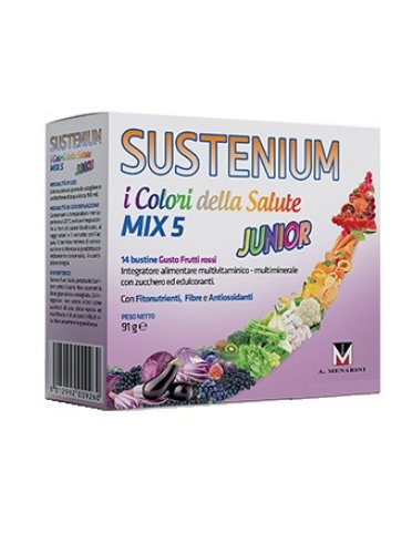 Sustenium i colori della salute junior mix 5 - complesso multivitaminico - 14 bustine