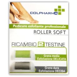 Colpharma Testine Ricambio per Roller Soft Esfoliante 2 Pezzi