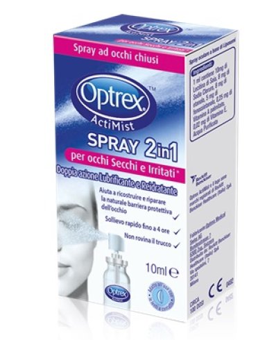 Spray oculare optrex actimist 2in1 occhi secchi e irritati 1pezzo
