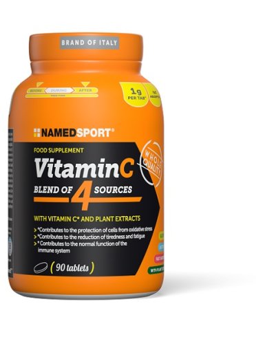 Named sport vitamin c 4 natural blend - integratore di vitamina c - 90 compresse