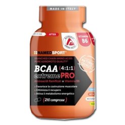 Named Sport BCAA 4:1:1 Extreme PRO - Integratore di Aminoacidi e Vitamina B6 - 210 Compresse