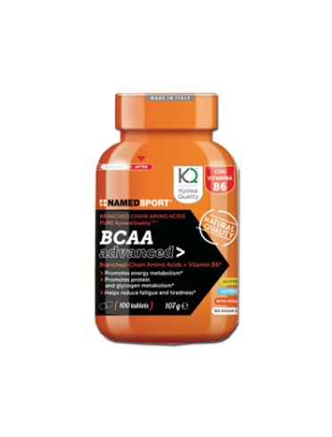 Named sport bcaa advanced - integratore di aminoacidi e vitamina b6 - 100 compresse