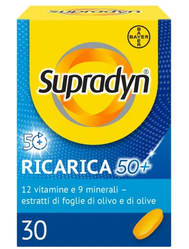 Supradyn ricarica 50+ - integratore per adulti over 50 - 30 compresse Supradyn ricarica 50+ - integratore per adulti over 50 - 30 compresse