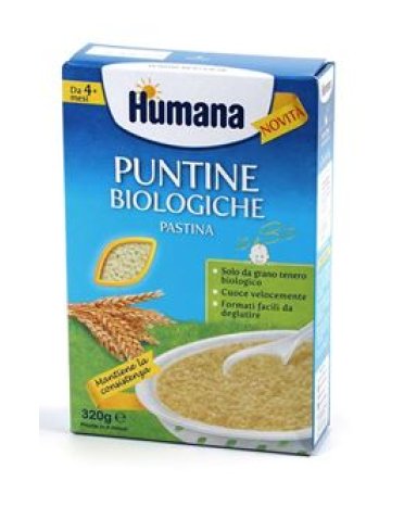 Humana puntine biologiche pastina 320 g