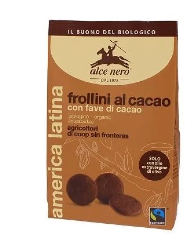 Frollini cacao con fave bio fairtrade 250 g Frollini cacao con fave bio fairtrade 250 g