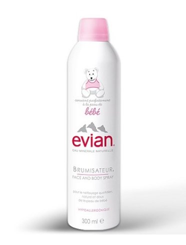 Evian brumisateur facial spray viso e corpo bebe 300 ml
