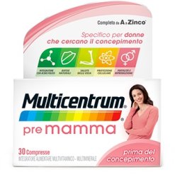 Multicentrum Pre Mamma - Integratore Multivitaminico per Donne Prima del Concepimento - 30 Compresse