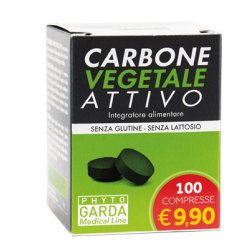 Carbone Vegetale Attivo - 100 Compresse