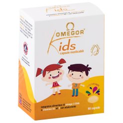Omegor Kids - Integratore di Omega 3 - 60 Capsule Masticabili