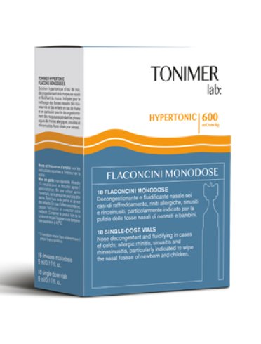Tonimer lab hypertonic soluzione decongestionante 18 flaconcini