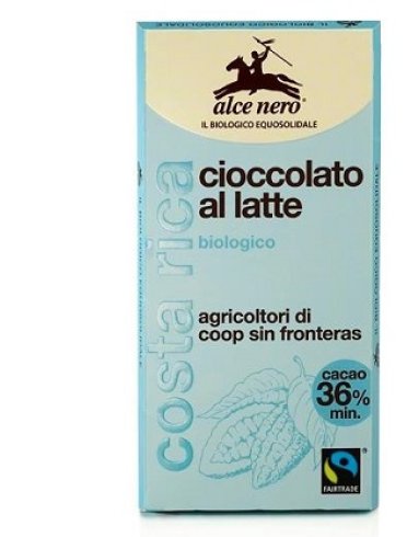 Tavoletta cioccolato al latte bio fairtrade 100 g