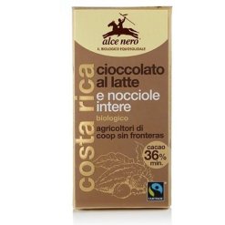 TAVOLETTA CIOCCOLATO LATTE/NOCCIOLE BIO FAIRTRADE 100 G