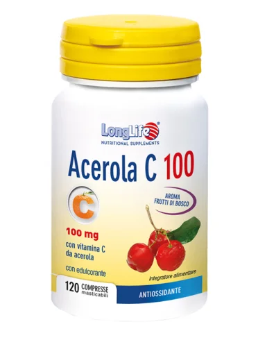 Longlife acerola c100 120 compresse Longlife acerola c100 120 compresse