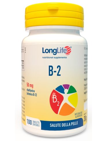 Longlife b-2 50 mg - integratore per la salute della pelle - 100 tavolette