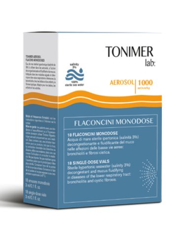 Tonimer lab hypertonic aerosol decongestionante 18 flaconcini