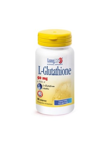 Longlife l-glutathione 50 mg - integratore per il benessere della pelle - 90 compresse