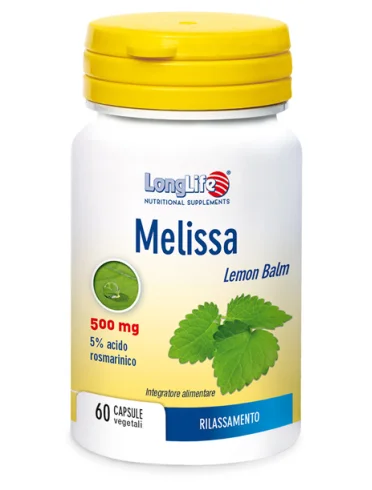 Longlife melissa 500 mg - integratore per favorire il rilassamento - 60 capsule Longlife melissa 500 mg - integratore per favorire il rilassamento - 60 capsule