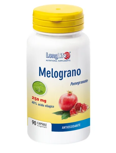 Longlife melograno 250 mg - integratore antiossidante - 90 capsule vegetali Longlife melograno 250 mg - integratore antiossidante - 90 capsule vegetali
