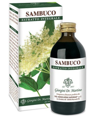 Sambuco estratto integrale - integratore per il benessere delle vie respiratorie - 200 ml